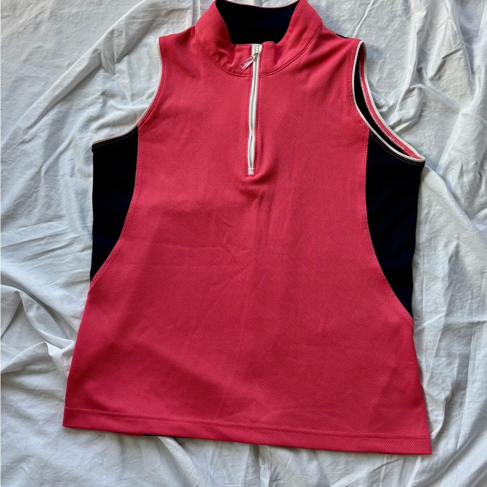 Sport Haley Golf Quarter Zip Tank Small